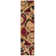 Mehul Geometric Multi Colored Area Rug in Red/Brown/Black