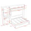 Lit escamotable avec tablettes, USB et lumière Murphy-829601967-829601966