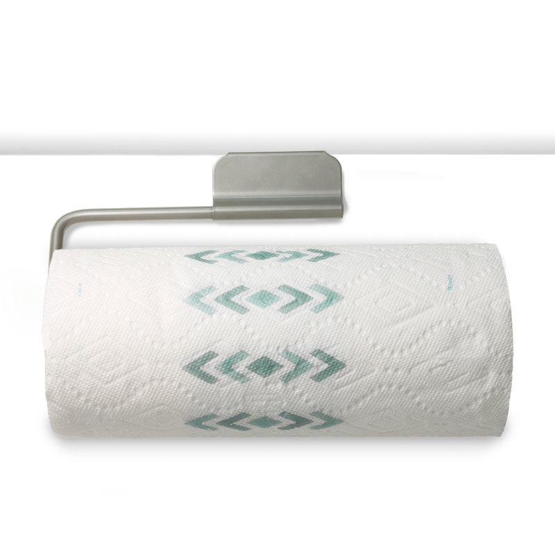 Kanhiya Stainless Steel Paper Towel Holder, Satin Nickel
