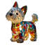 Lampe de table pour chien en verre coloré avec motifs en résine, veilleuse à DEL USB en forme d'arc-en-ciel, idéale pour la chambre ou le bureau. Cadeau décoratif parfait pour les amoureux des chiens et des animaux de compagnie. Convient également aux chats.