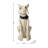 20.50"H Ligted Halloween Lighted MGO Skeleton Dog Porch Decor With Timer