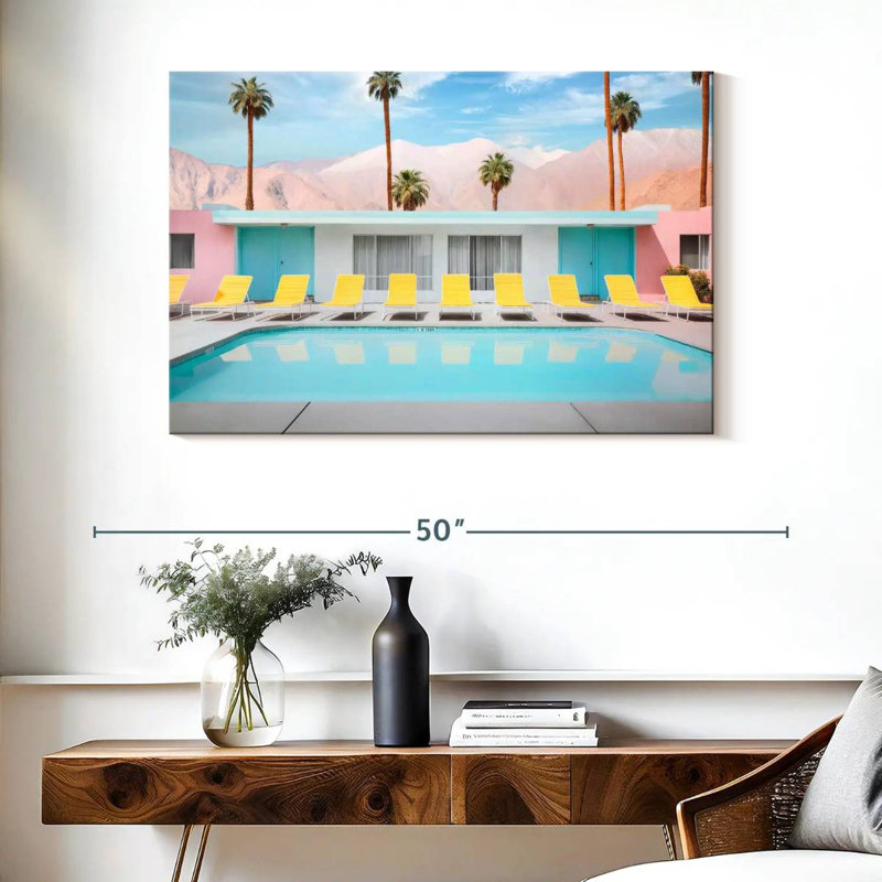 Lilie Palm Springs Pool Day, H 26 po x l 39 po