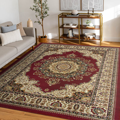 Clarence Oriental Red Area Rug