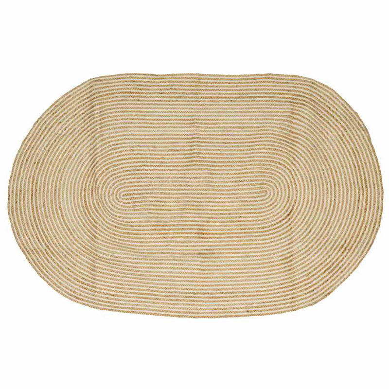 Solid Colour Standard Area Rug, Oval 152 x 245cm