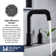 Karran 2-Handle Three Hole Widespread Bathroom Faucet with Matching Pop-up Drain