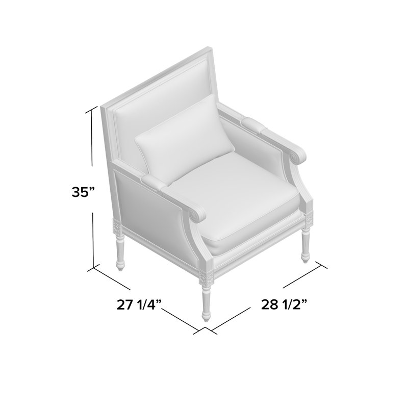 Upholstered Accent Chair, Gray