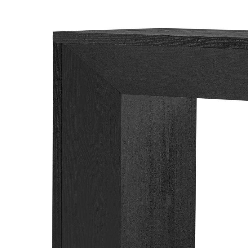 Console avec foyer, plateau en placage de bois de haute qualité, simple, fonctionnel et polyvalent pour le couloir, le salon ou le vestibule