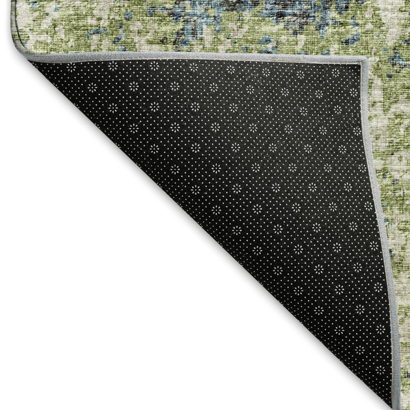 Tapis vert de qualité supérieure lavable à la machine Euriah, Rectangle 9 pi x 12 pi