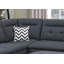Canapé modulaire avec coussins gris anthracite Living-1795065269