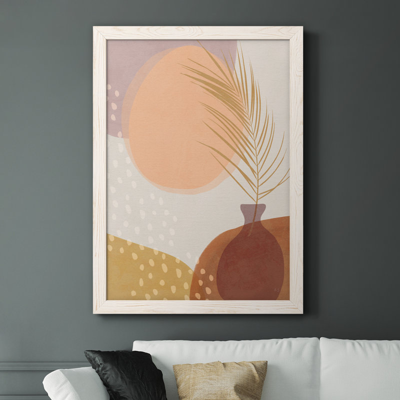 Sedona Sunset - Peinture sur toile encadrée, H 44 po x l 31 po x P 1 po, Cadre blanc