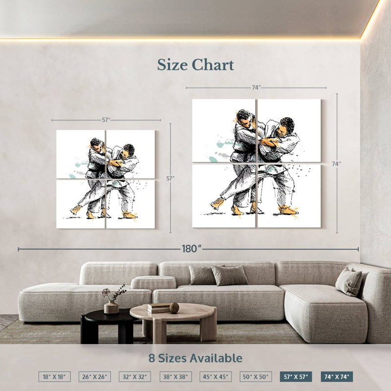 Sireci Judo Strike, 74" H x 74" W