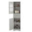 Armoire de rangement multifonctionnelle avec tiroirs et porte en acrylique, imperméable, durable et assemblée sans effort pour une utilisation optimale de l'espace