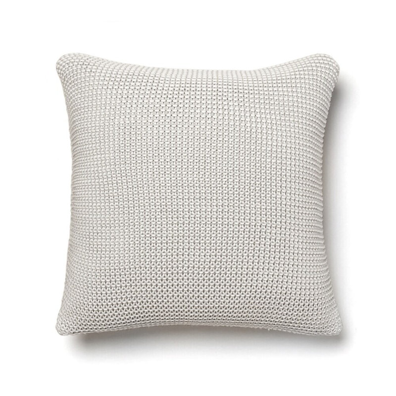 Cohen Square Pillow Cover & Insert, Gray