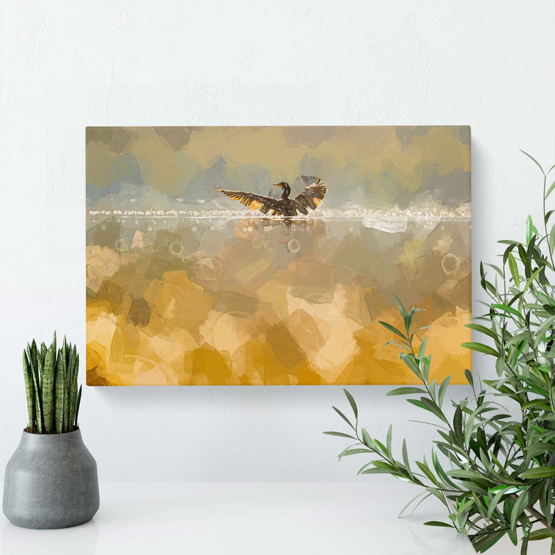 Ducks Wings In Abstract - Wrapped Canvas Print, 40cm H x 60cm W x 3cm D