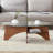 Oval Tempered Glass Coffee Table-1757446210