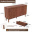 Slatted Fluted Storage Chests Solid Wood 100 cm W Chest of 6 Drawers-39452985