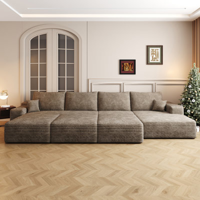 Luxueux canapé-lit modulaire pour le salon sans assemblage requis