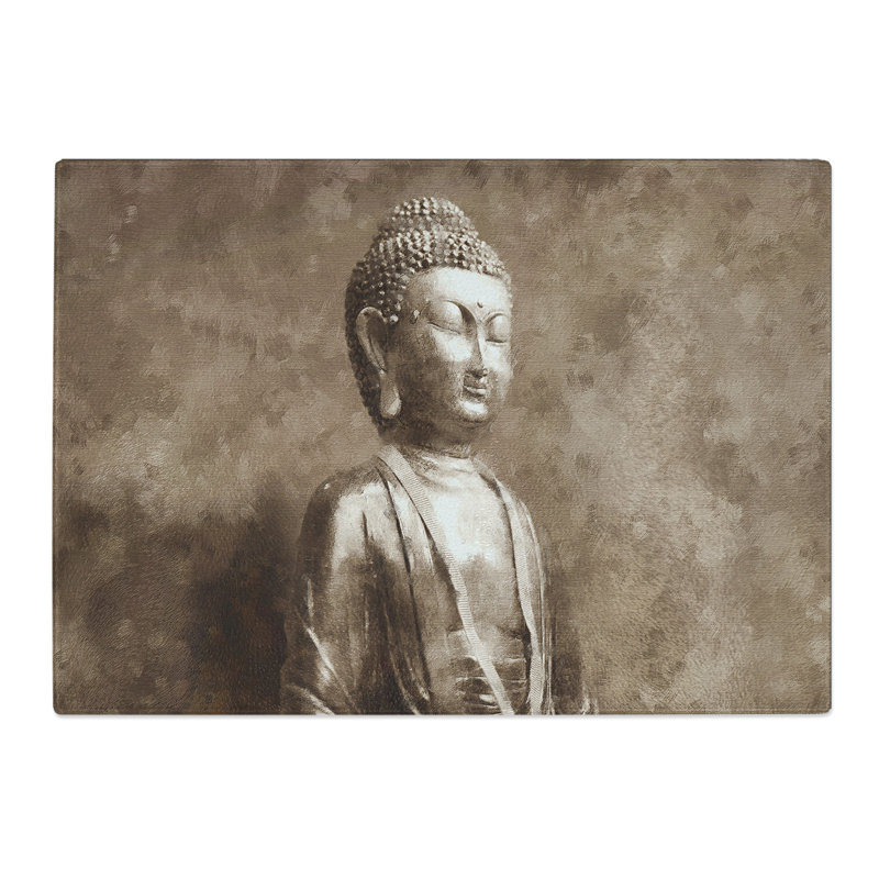 Buddha Statue Vol.3 Painting Chopping Board, 0.4cm H x 20cm W x 28.5cm L