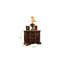 Table de chevet Faxon en noyer foncé-1349054104