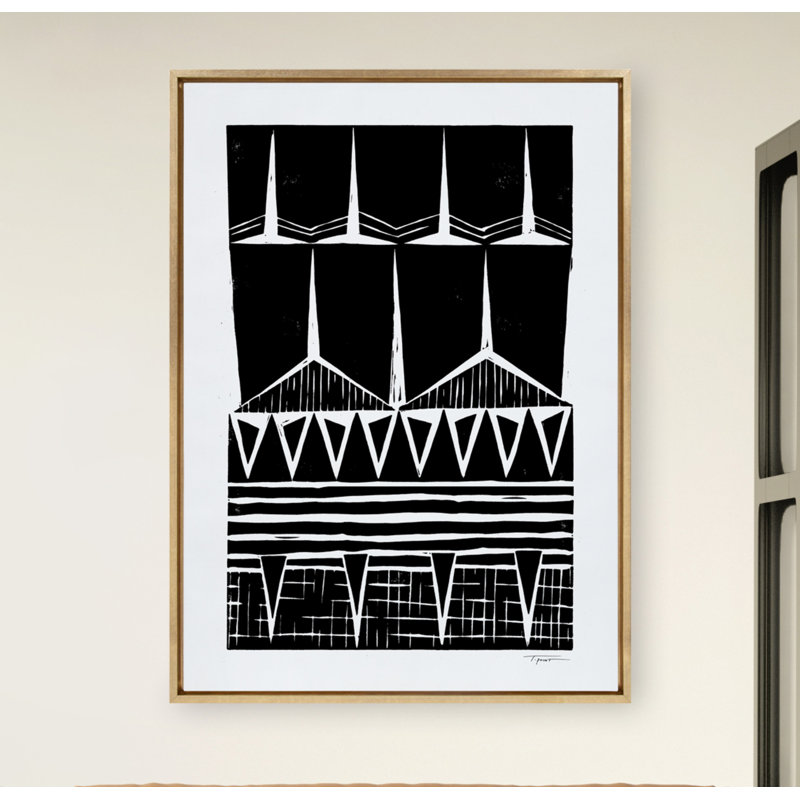 Impression sur toile encadrée Modern Modern, H 38 po x l 28 po x P 1,63 po, Encadrement doré