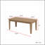 Table de salle à manger, grande table de cuisine extensible de 106,3 po-1883897091
