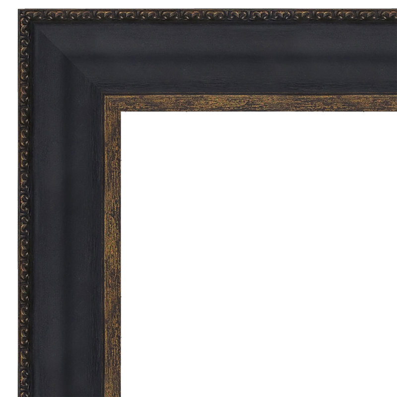 Vibrant Expressionist Canvas Painting with Antique Gold Frame