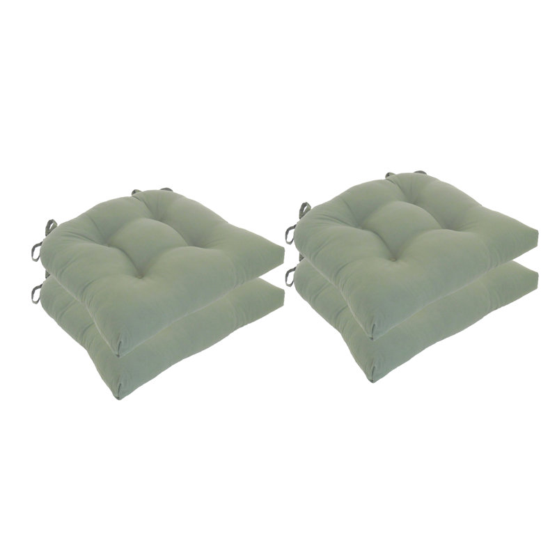 Coussin de chaise en microfibre, Olive