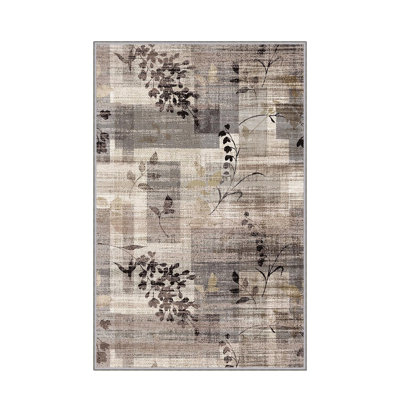 Luxurious 3D Printed Woven Carpet, 55.1 x 86.6 inches | 100% Polyester, Antibacterial, Machine Washable | Non-Slip PVC Felt Dot Underside, 0.3 in Pile Height | Perfect for Living Room, Bedroom & Home Decor