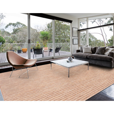 Tapis rayé intérieur / extérieur Halleck