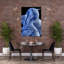 Majestic Blue Pelican Elegant Peaceful Serene Bird Pelican Nature Portrait Wall Art Print 1 Piece Wrapped Canvas Wall Art-558281703