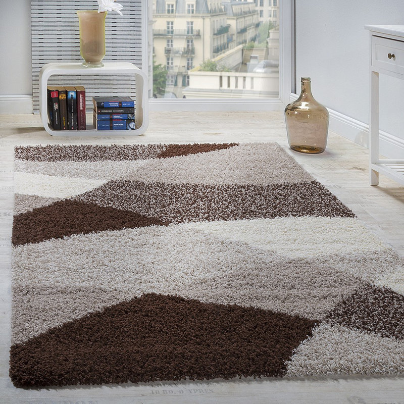 Razmig Abstract Shag Area Rug, Rectangular 300 x 400cm