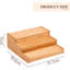 Awen Bamboo Expandable Spice Rack Organizer 3-Tier Kitchen Cabinet Space Saver Countertop Display