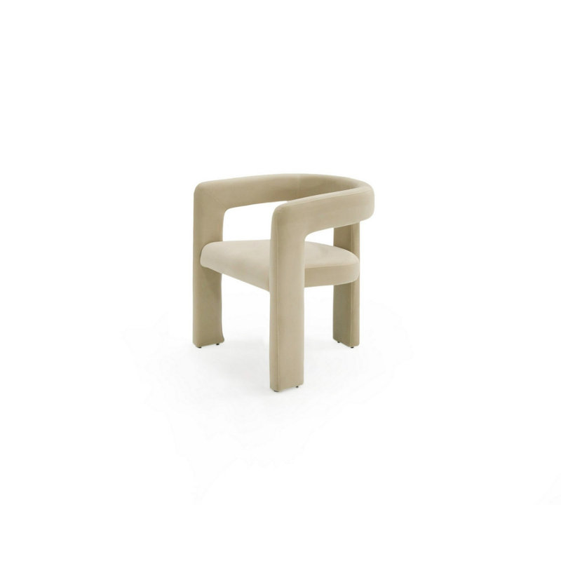 Chaise de salle à manger Polimice, Beige