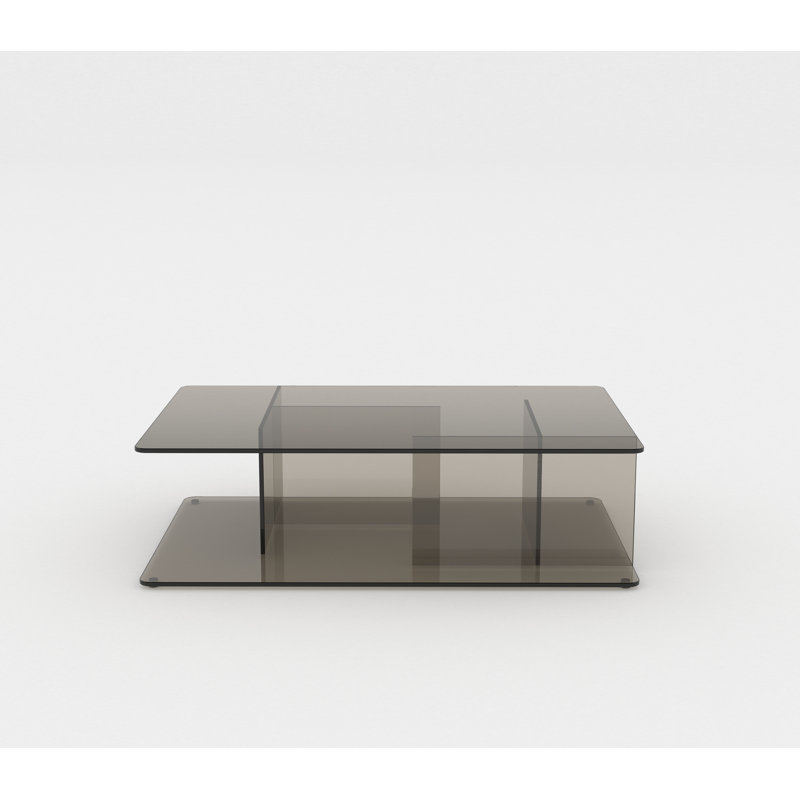 Lucent Glass Coffee Table, Bronze