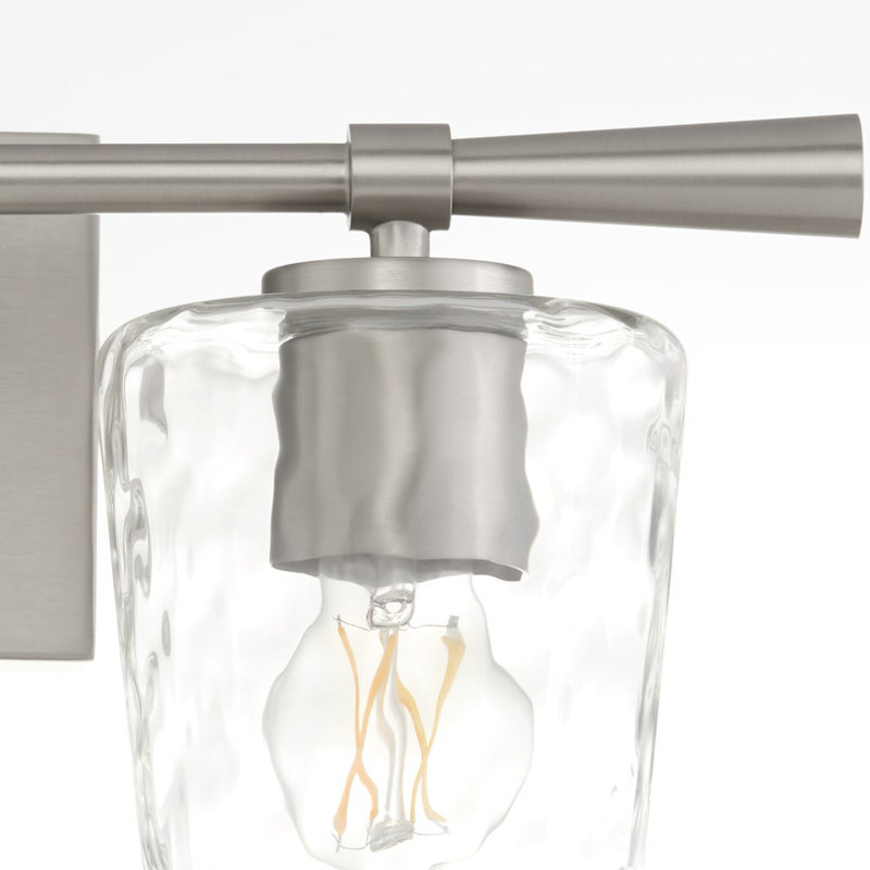 Éclairage pour meuble-lavabo à 2 lumières Bodan, Satin Nickel