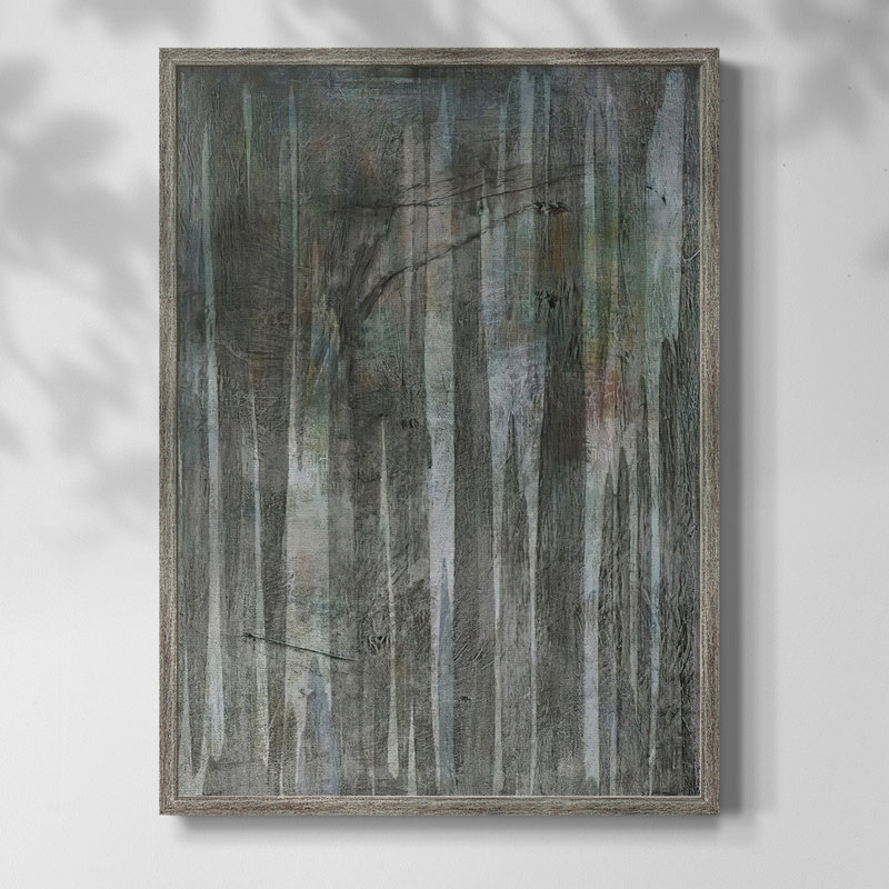 BirchForestAbstractsII Framed Print - Solid Wood