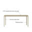 Ensemble de table rectangulaire en alliage d'aluminium-106571775
