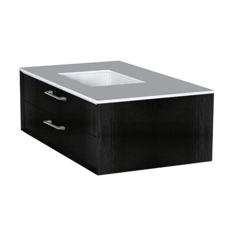 Gemelli 36'' W Vanity Top, Polished White