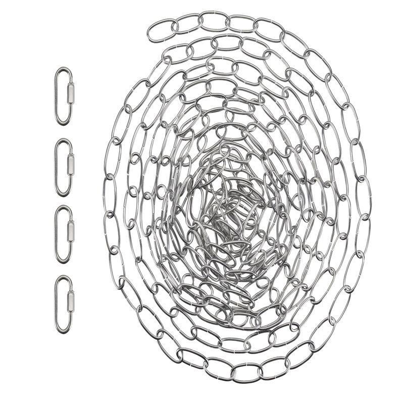 Chaîne robuste, Argent, H 240 po x l 0,75 po x P 0,75 po