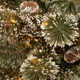  24 in. Glittery Bristle Pine Wreath with LED Lights
