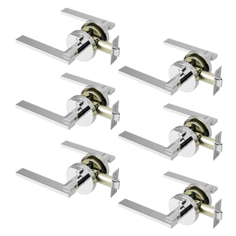Poignée de porte Valli Design moderne dissimulé pour (lit et salle de bain) - Style minimaliste élégant en chrome