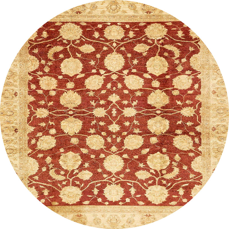 Tapis abstrait moderne 507, Rond 5 pi