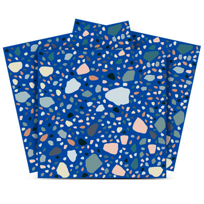 4'' W x 4'' L Vinyl Peel and Stick Mosaic Tile