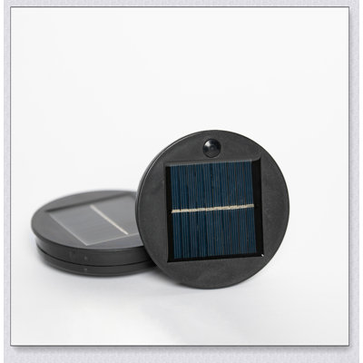 Ensemble de 2 tables d'appoint à énergie solaire avec lumière DEL, parfaites pour une utilisation intérieure et extérieure, peu encombrant