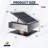 12" Stainless Steel Solar Roof Vent Fan,40W Tilt Adjustable Solar Panel,Dual Power 3-Speed Remote Attic Fan,1200 CFM,MPPT Controller Solar Ventilator for Attic,Garage,Greenhouse,Warehouse