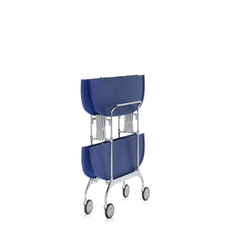 Chariot de cuisine Gastone Chromo, Bleu mer