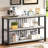 Hulste 47"W Console Table with Open Shelf Storage, Light Gray-660271542