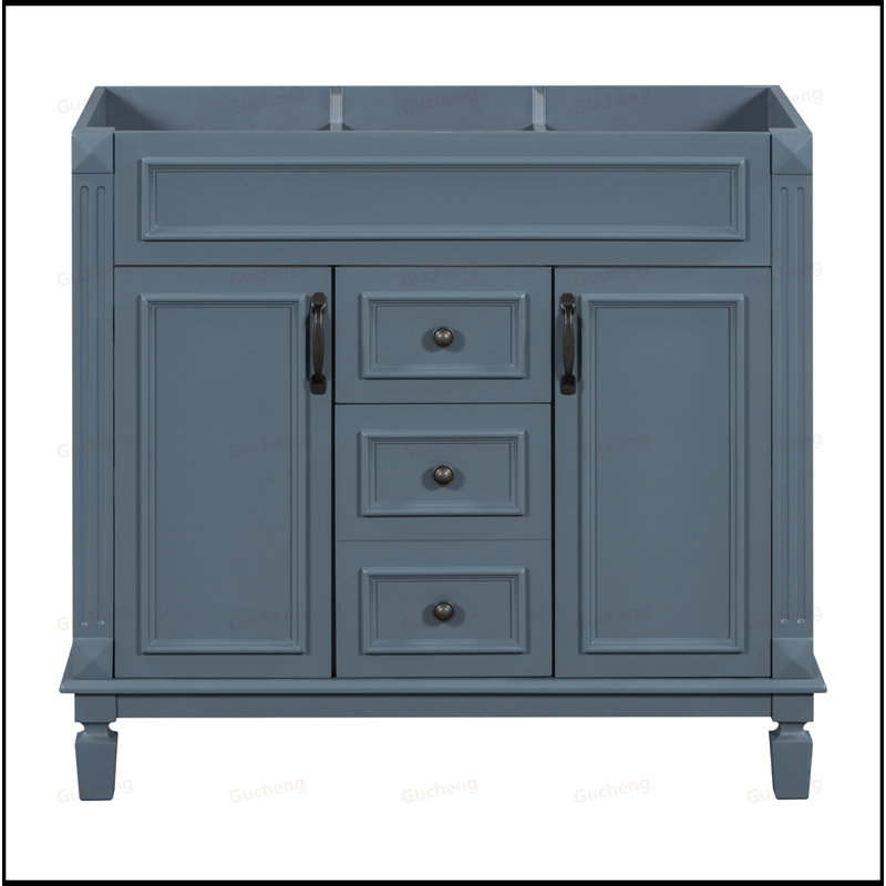Meuble-lavabo de 36 pouces seulement, Bleu