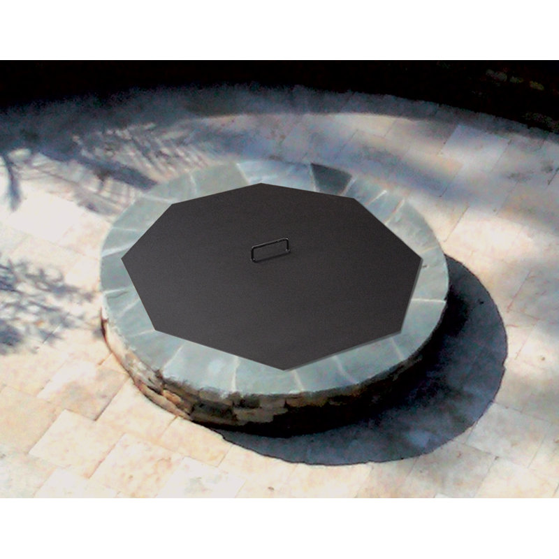 Steel Fire Pit Lid, 2" H x 20" W x 20" D
