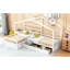 Twin Size Platform Bed With 3 Storage Drawers, White - Solid Construction And Space Saving Drawer Practical Sleep Option
